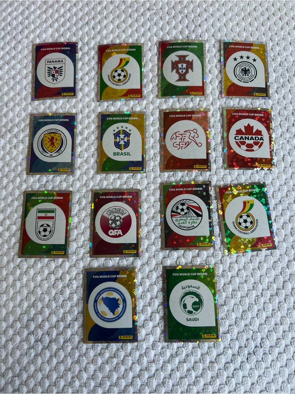 FIFA World Cup 2026, Hologram Stickers | Lot of 14 stickers